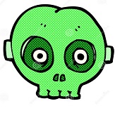 çocuklar için hazır kağıttan Korkunç Surat maskesi şablonu